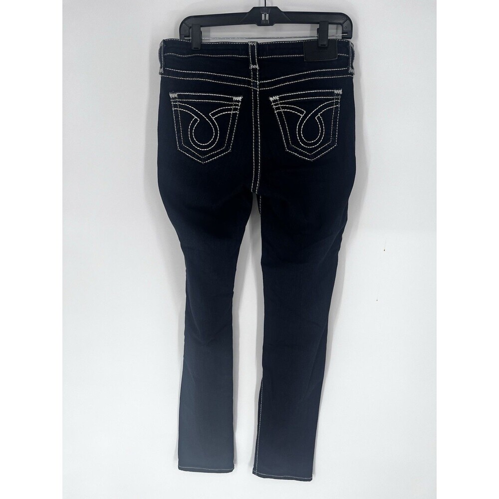 Big Star Maddie Skinny Jeans Womens 29R Dark Wash Stretch Denim Contrast Stitch